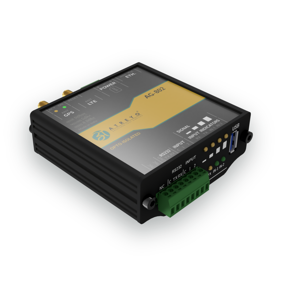 RS232 Gateway with data backup and LTE / GSM