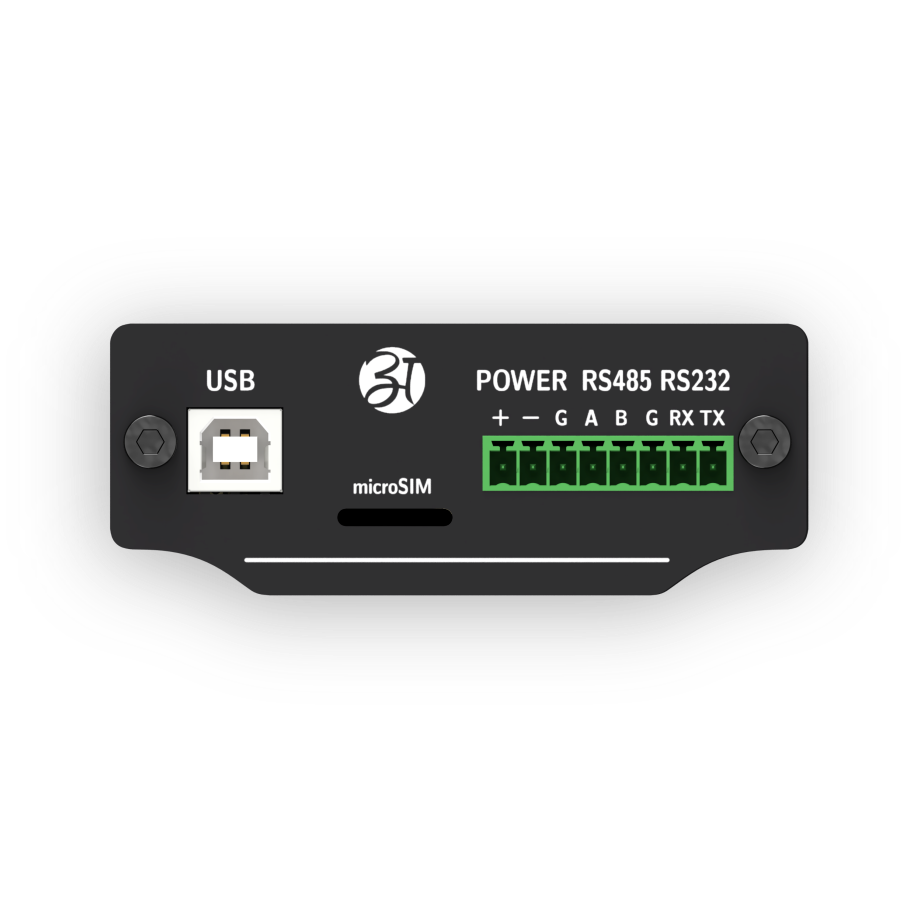 Industrial LTE modem with USB, RS232, RS485 AM-201