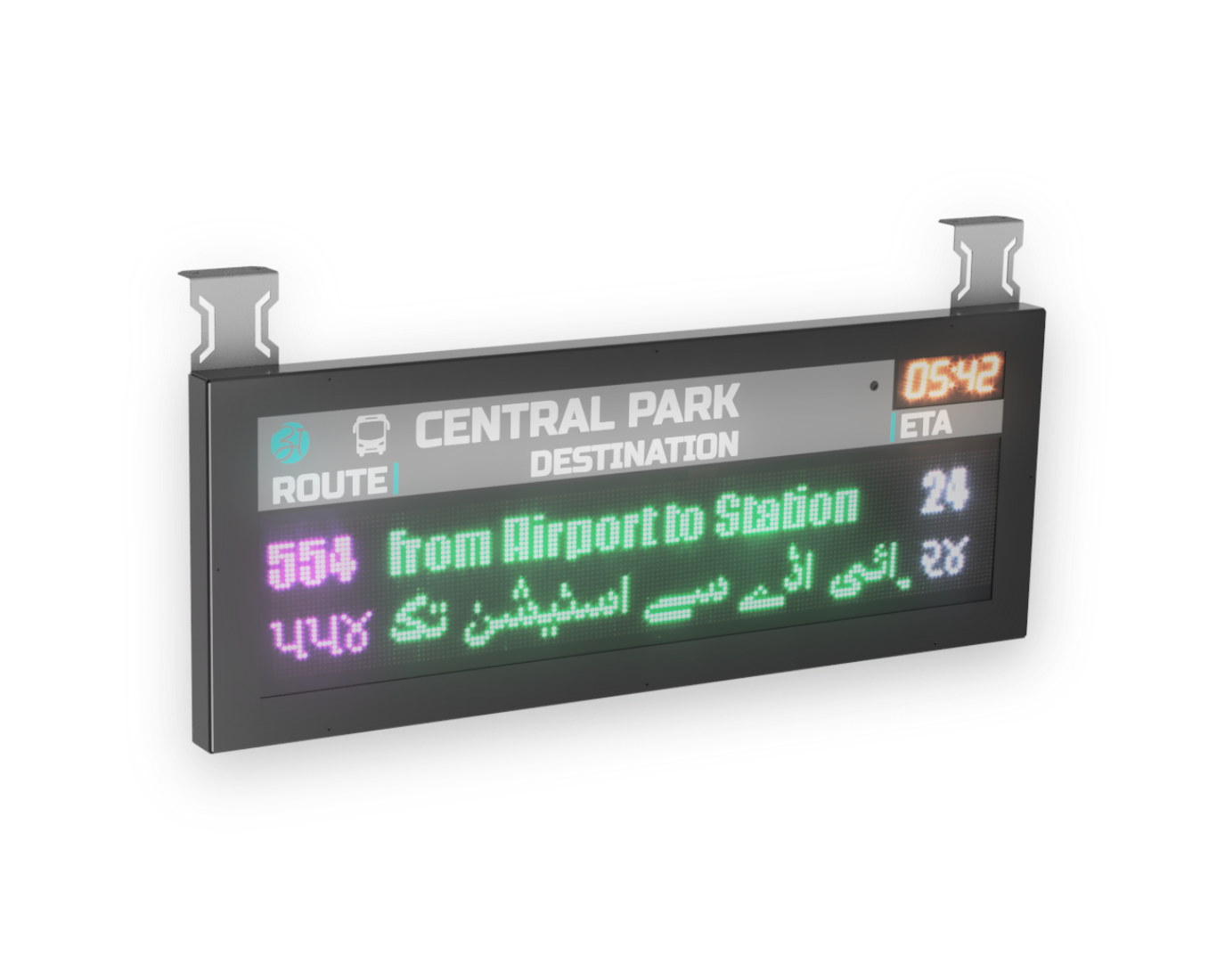 2 line Passenger Information Display APIS-160-2M
