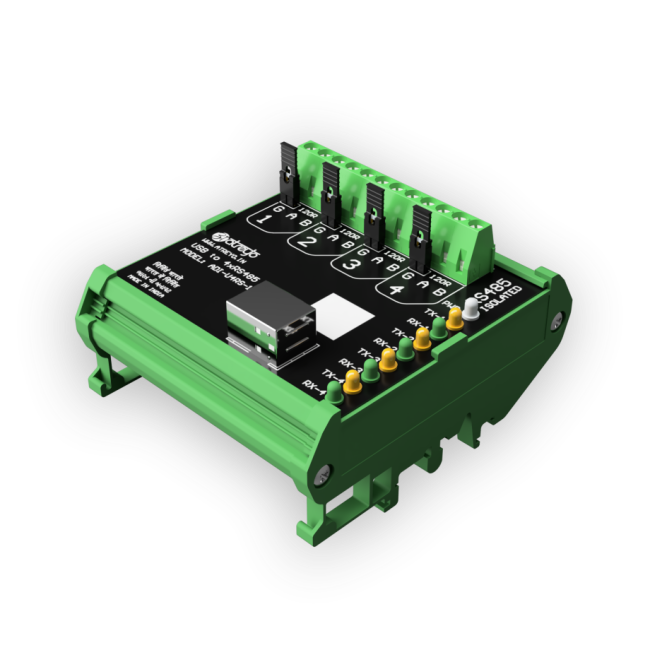 USB to 4 x RS485 isolated interface ADI-U4RS-1