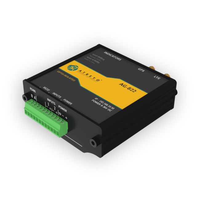 RS232 Gateway with data logger and LTE / GSM AG-822