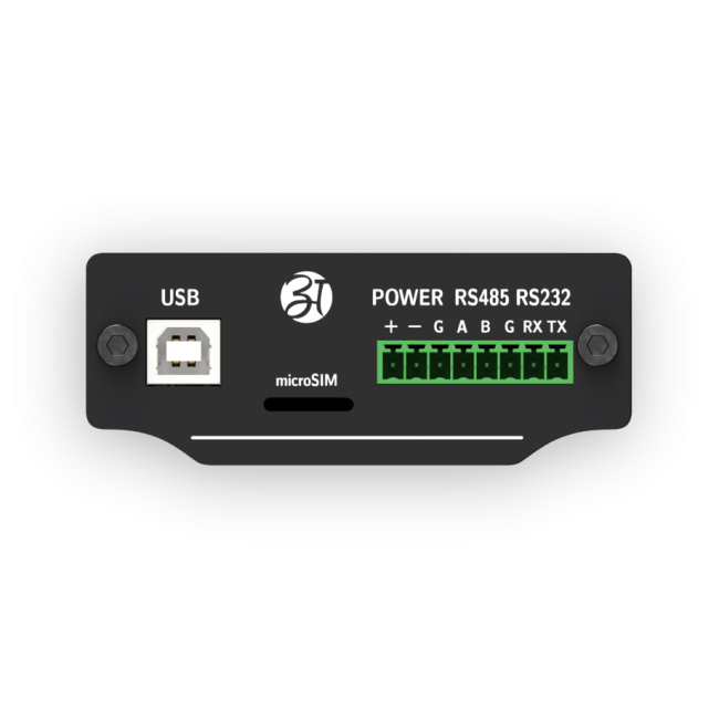 Industrial LTE modem with USB, RS232, RS485 AM-201
